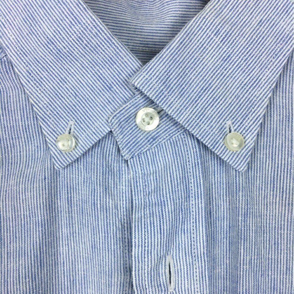 Vineyard Vines Long Sleeve Mens Shirt  Small Light blue with very fine pinstripe - Picture 2 of 7